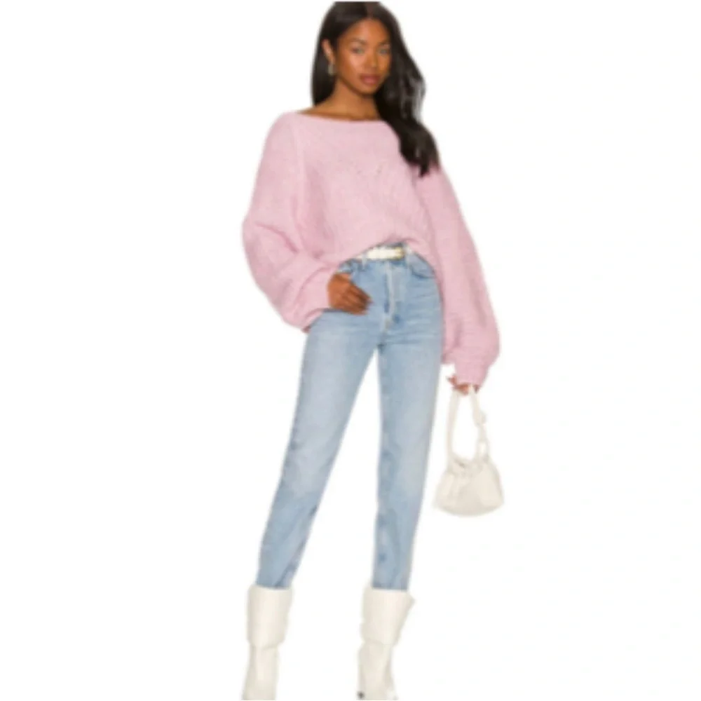 FREE PEOPLE Women's Moonlit Orchid Carter Oversized Pullover Large NWT